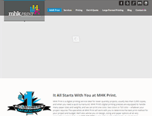 Tablet Screenshot of mhkprint.com